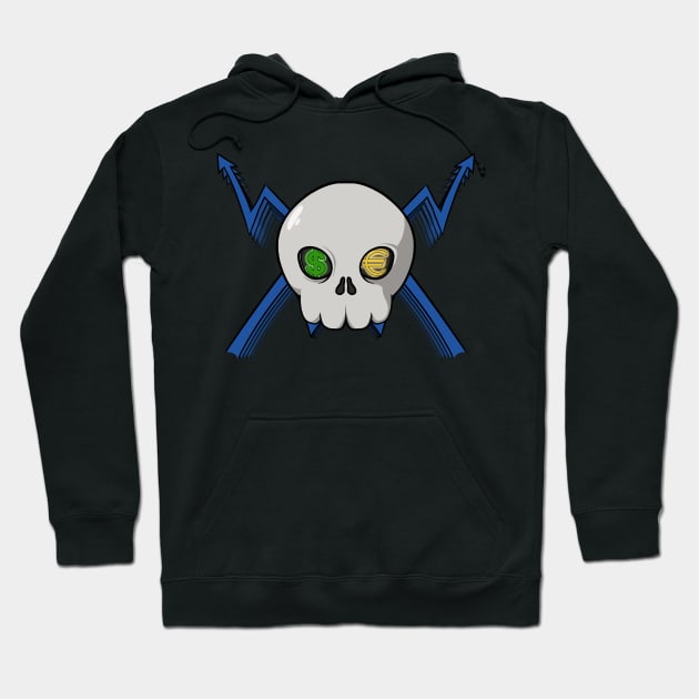 Brokers crew Jolly Roger pirate flag (no caption) Hoodie by RampArt